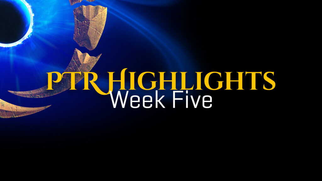 PTR Week Five Highlights