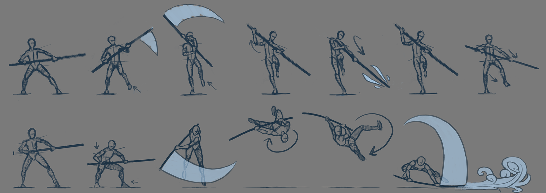 Staff Pack Preview - Pose Reference for Drawing | Pose reference, Poses,  Drawing poses